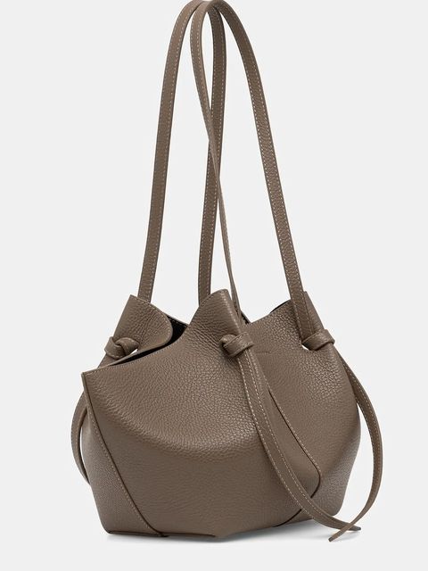 Yuzefi torebka skórzana MOCHI kolor beżowy YUZSS25-HB-MO-L052 - zdjęcie produktu nr 2