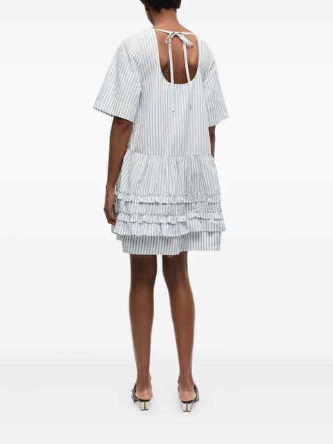 GANNI striped dress - White - zdjęcie produktu nr 2