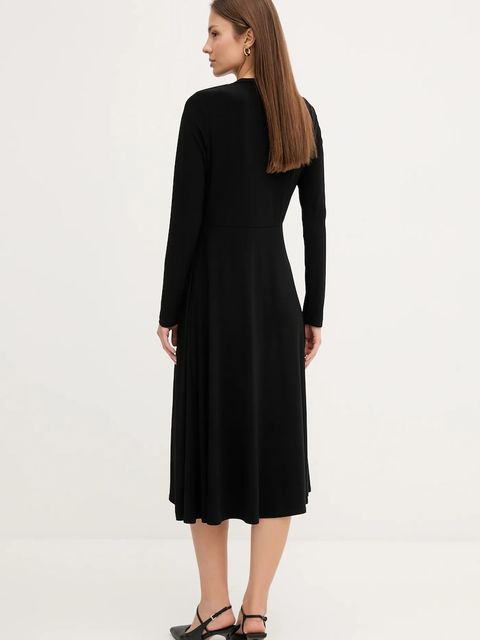 Joseph Ribkoff sukienka kolor czarny midi rozkloszowana 253235 - zdjęcie produktu nr 2