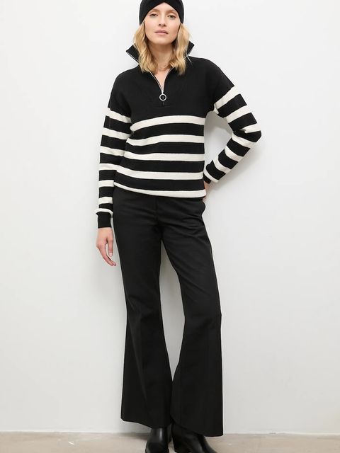 Answear.LAB opaska wełniana kolor czarny