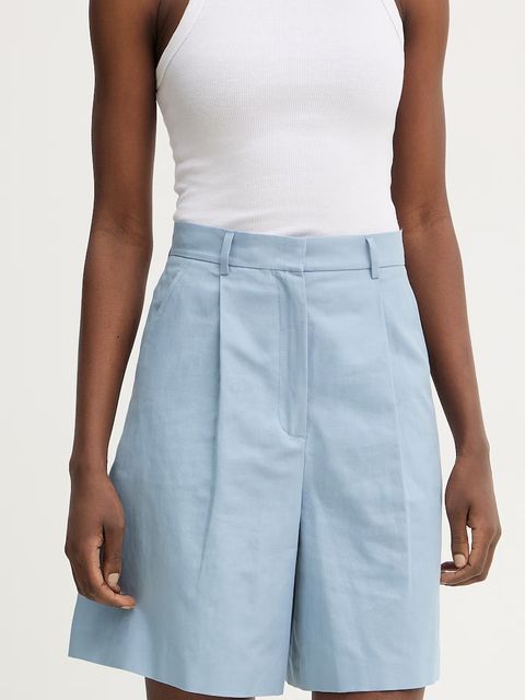 Weekend Max Mara szorty z dodatkiem lnu ECUBA