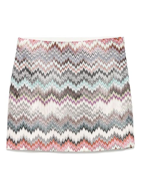 Missoni zigzag-patterned skirt - Neutrals - zdjęcie produktu nr 1