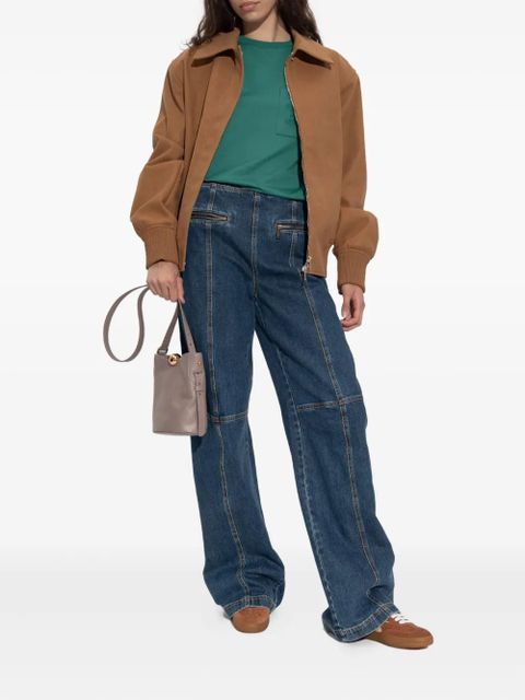 Max Mara embroidered-logo T-shirt - Green - zdjęcie produktu nr 2