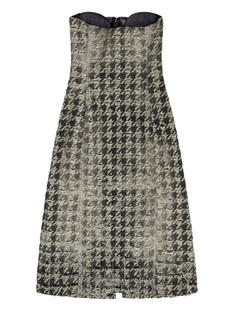 Diesel houndstooth frayed dress - Black - zdjęcie produktu nr 1
