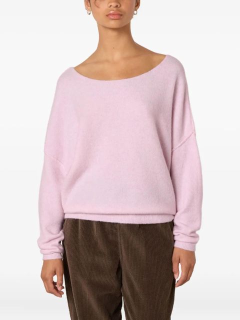 American Vintage Damsville boat neck ribbed sweater - Pink - zdjęcie produktu nr 2