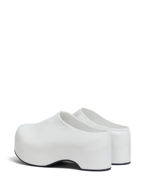 Marni chunky leather mules - White - zdjęcie produktu nr 2