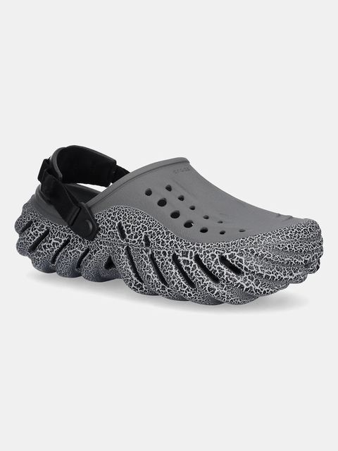 Crocs klapki Echo Crackle Clog kolor szary 211630 - zdjęcie produktu nr 1
