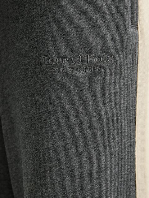 Marc O'Polo spodnie dresowe bawełniane damskie kolor szary melanżowe 600407319005 - zdjęcie produktu nr 2