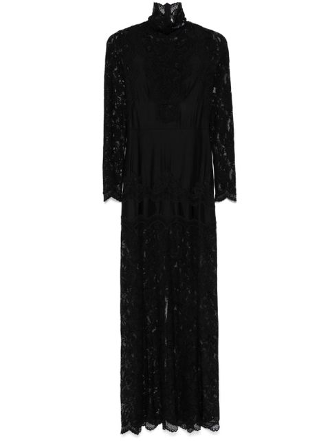 Rabanne floral lace-appliqué maxi dress - Black - zdjęcie produktu nr 1