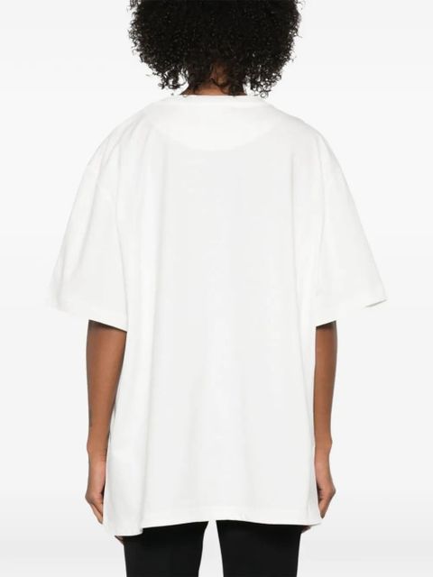The Attico side-slit oversized T-shirt - White