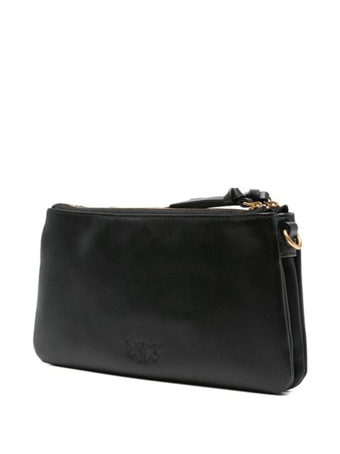 PINKO double-zip leather cross-body bag - Black