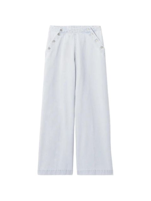 Claudie Pierlot buttoned wide-leg jeans - Blue - zdjęcie produktu nr 1