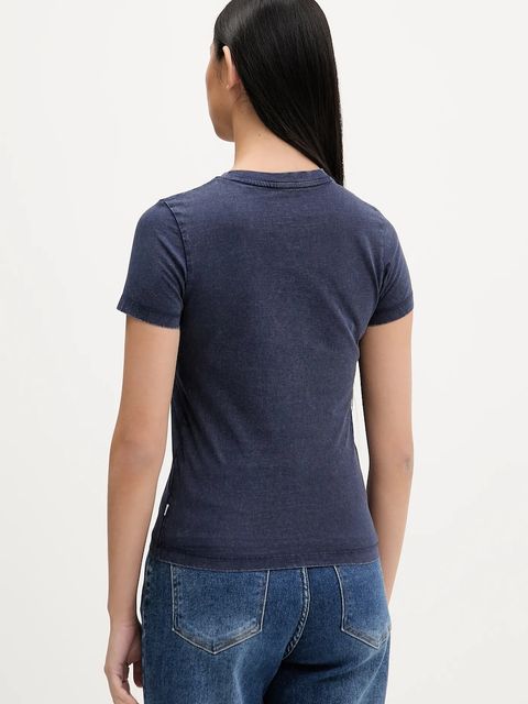 Guess Jeans t-shirt bawełniany damski kolor granatowy W5BI26 I3Z14