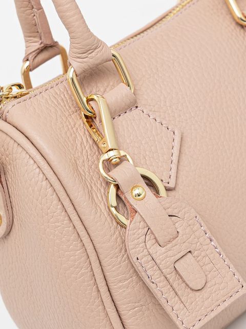 Answear.LAB torebka skórzana kolor różowy