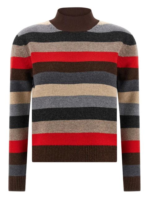 Tory Burch striped-patter wool pullover - Red - zdjęcie produktu nr 1