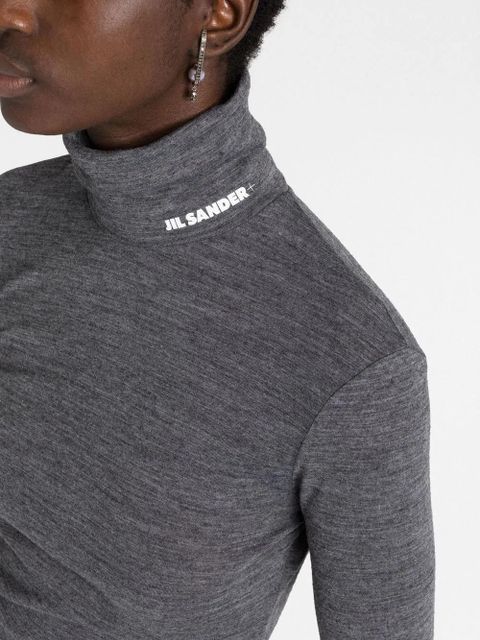 Jil Sander fine-knit top - Grey