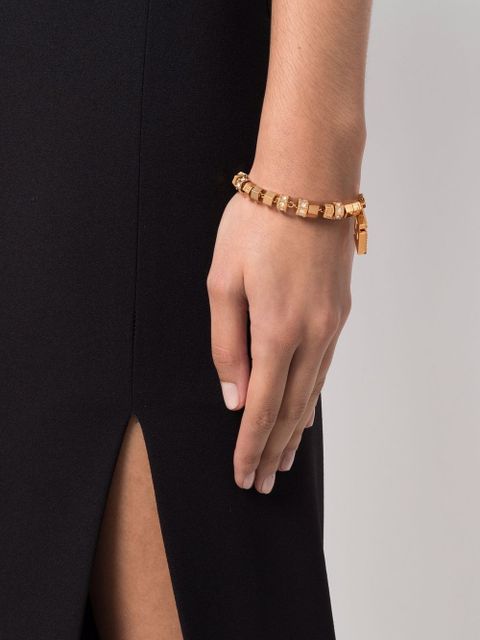 Versace Greca logo-lettering charm bracelet - Gold - zdjęcie produktu nr 2