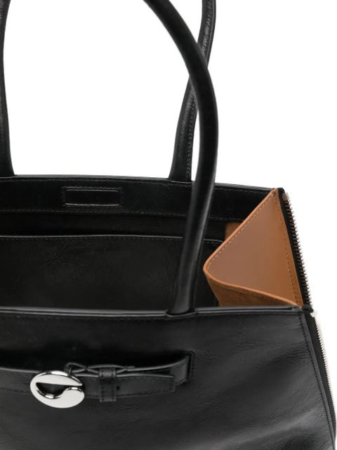 Coperni buckle-fastening leather shoulder bag - Black