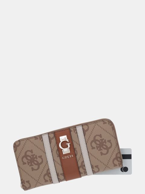 Guess portfel ERENIA damski kolor beżowy SWSO78 38146 - zdjęcie produktu nr 2