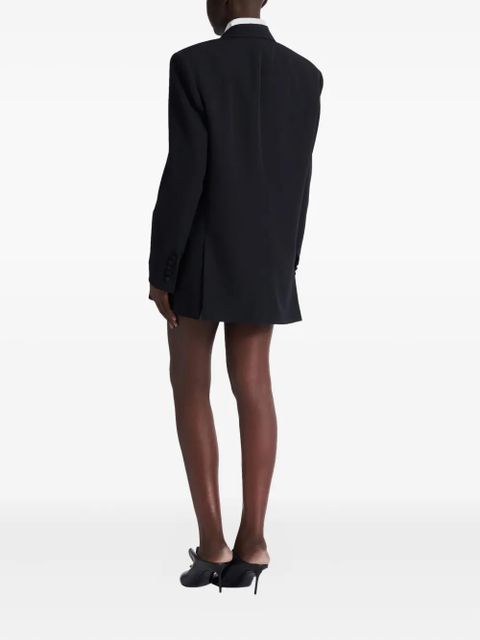 Balmain grain-de-poudre double-breasted blazer - Black