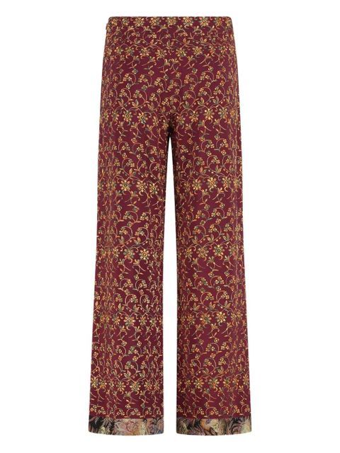 ETRO floral-print trousers - Red - zdjęcie produktu nr 2