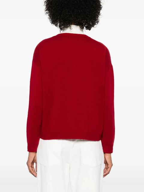 Max Mara sequin-embellished sweater - Red