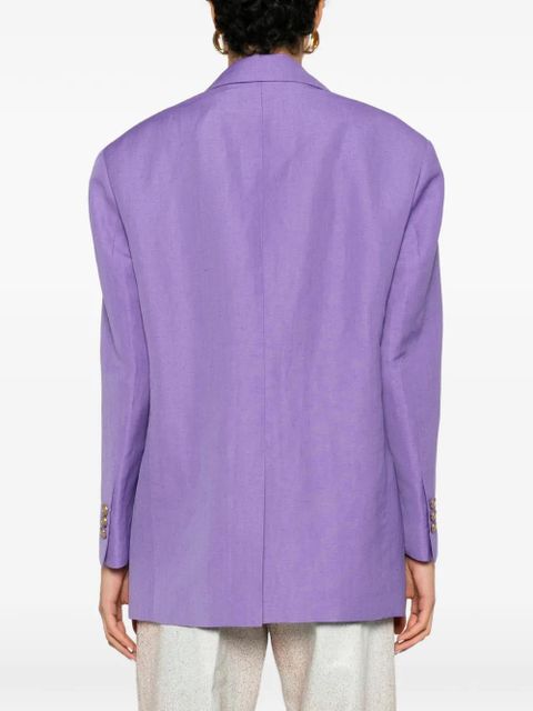 Versace peak-lapel single-breasted blazer - Purple