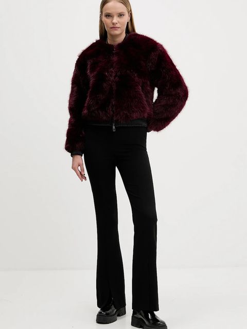 Desigual kurtka bomber RASPBERRY kolor bordowy przejściowa 25WWEW67 - zdjęcie produktu nr 2