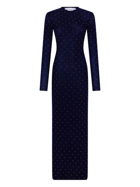 Rabanne beaded long-sleeve gown - Blue - zdjęcie produktu nr 1