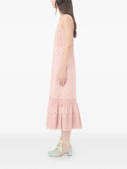 Valentino Garavani ruffled midi dress - Pink