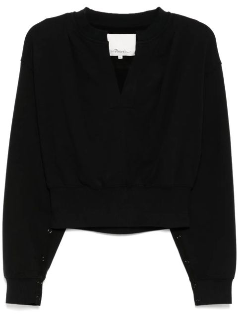 3.1 Phillip Lim cropped sweatshirt - Black - zdjęcie produktu nr 1