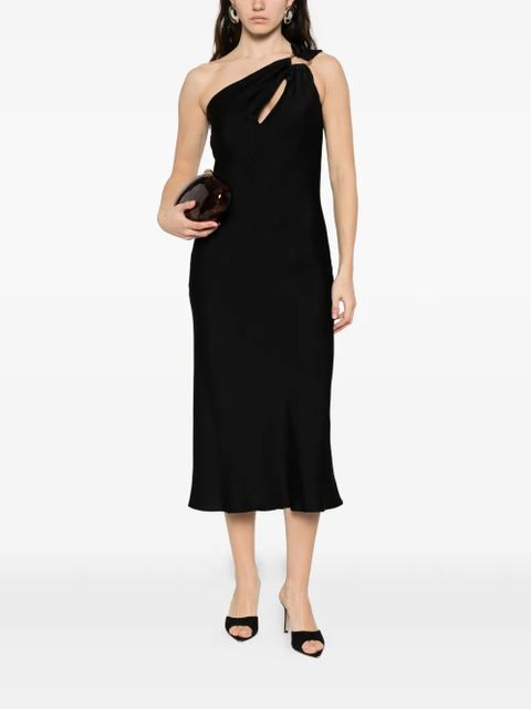 Max Mara one-shoulder draped maxi dress - Black - zdjęcie produktu nr 2