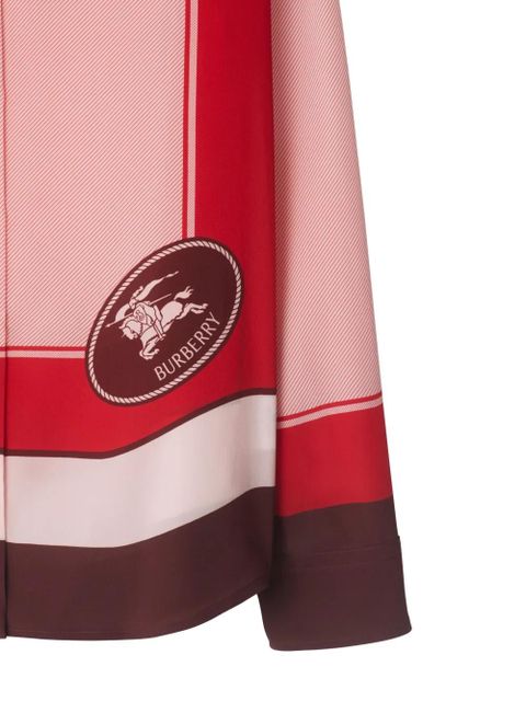 Burberry EDK stamp-box silk shirt - Pink - zdjęcie produktu nr 2