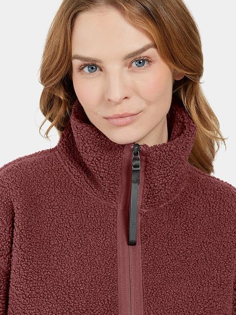 Didriksons bluza MELLA damska kolor brązowy gładka 505446