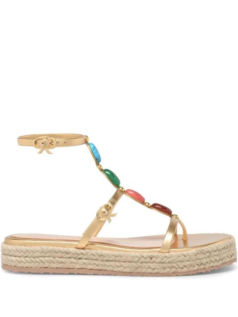Gianvito Rossi Shanti Beach espadrilles - Gold - zdjęcie produktu nr 1