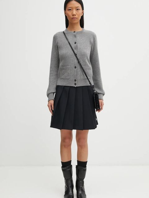 MM6 Maison Margiela torebka skórzana kolor czarny SA6WF0001.P8650.T8013