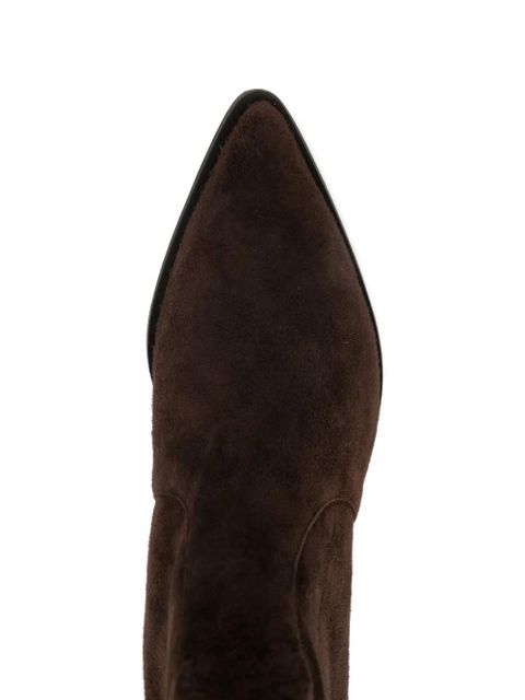 Aquazzura Brunswick suede ankle boots - Brown - zdjęcie produktu nr 2