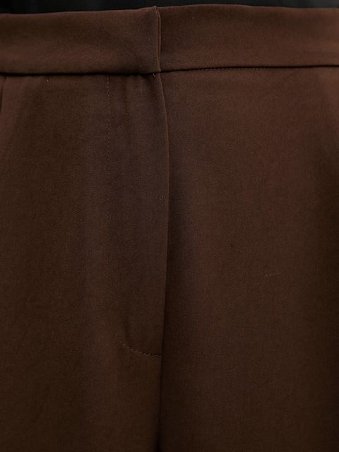 Answear.LAB spodnie damskie kolor brązowy szerokie high waist