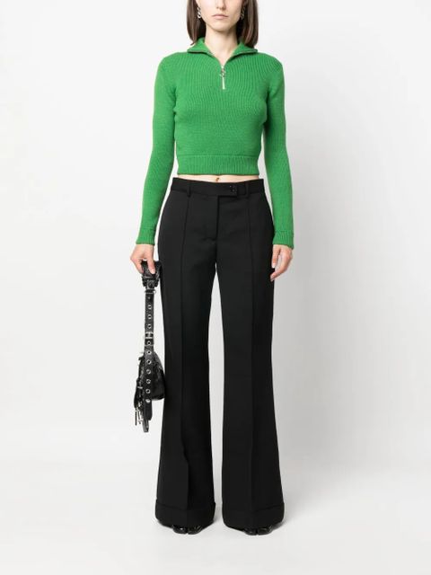 Acne Studios mid-rise flared trousers - Black - zdjęcie produktu nr 2
