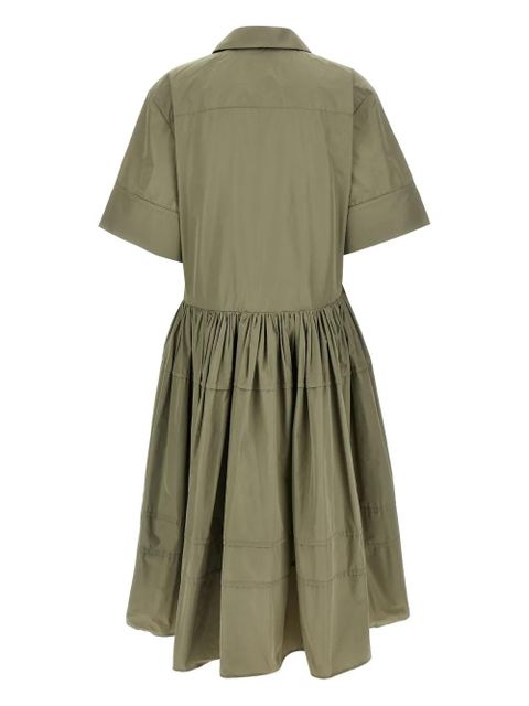 Jil Sander pleated shirt dress - Green - zdjęcie produktu nr 2