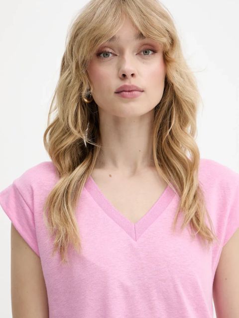 Morgan t-shirt lniany