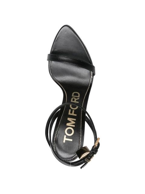TOM FORD padlock high-heeled sandals - Black