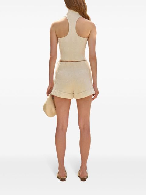 Cult Gaia Olga mini shorts - Neutrals