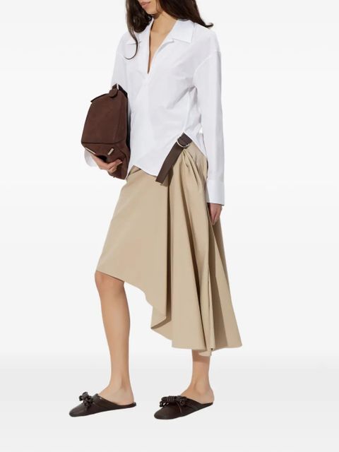 LOEWE belted asymmetric midi skirt - Neutrals - zdjęcie produktu nr 2