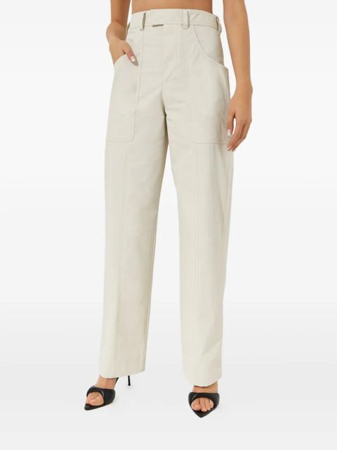 ISABEL MARANT Glatiny high-rise trousers - Neutrals - zdjęcie produktu nr 1