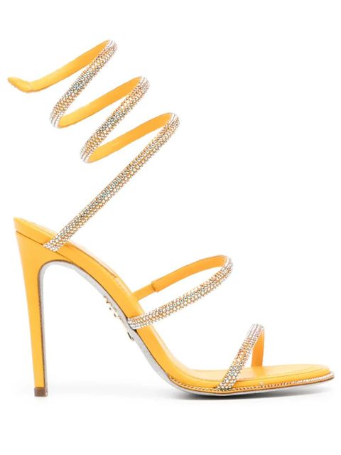René Caovilla 110mm Cleo sandals - Yellow - zdjęcie produktu nr 1