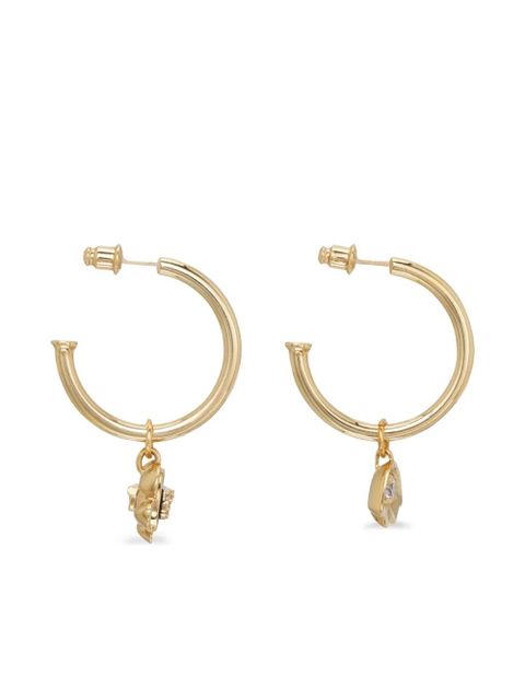 Ferragamo charm hoop earrings - Gold