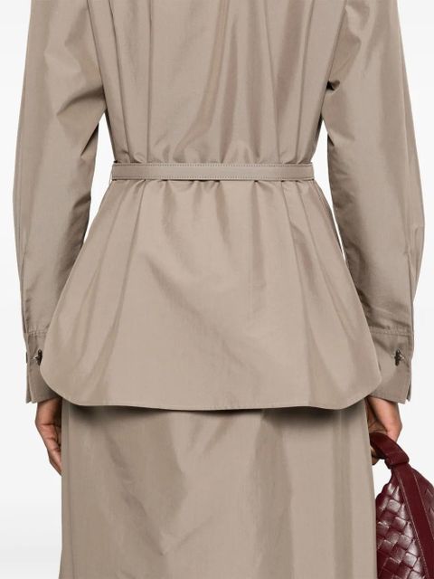 FENDI poplin shirt dress - Brown