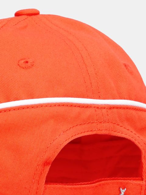 Patrizia Pepe czapka z daszkiem bawełniana kolor pomarańczowy 8F0111 AB01