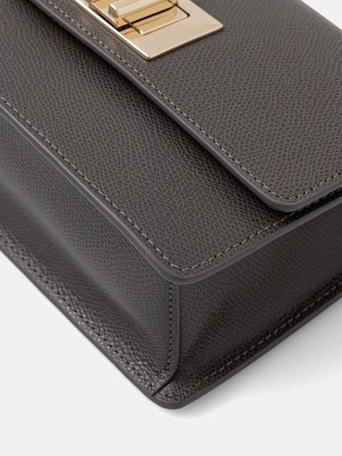 Furla torebka skórzana kolor szary BAFKACO.ARE000.4283S